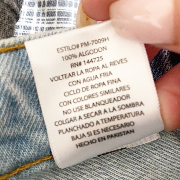 Parker Jeans Light Wash Distressed 100% Algodon High Rise Wide Leg Jeans - Picture 12 of 12